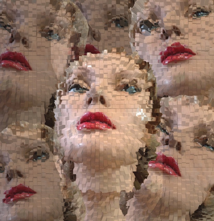 fragmented mannequin heads symbolic of identity confusion